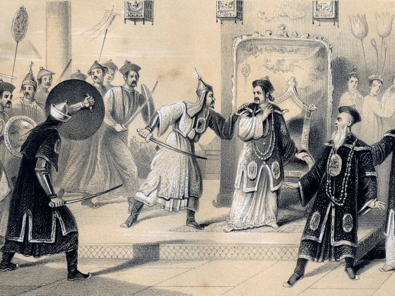 1801-James William Giles - L'imperatore Weit-Soong e la sua corte, catturati dai Tartari